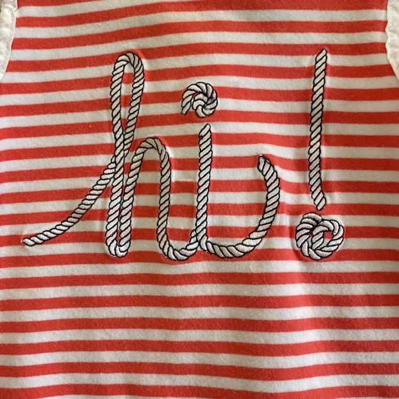 Cynthia Rowley Nautical Striped Eyelet Sleeveless Top 2T - Picture 6 of 7